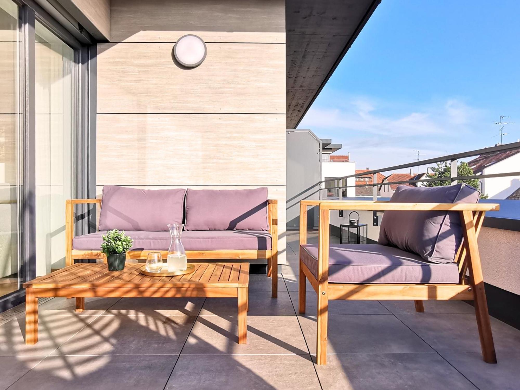 Fynbos Penthouse Deluxe, Balkon, Parkplatz Leilighet Straubing Eksteriør bilde