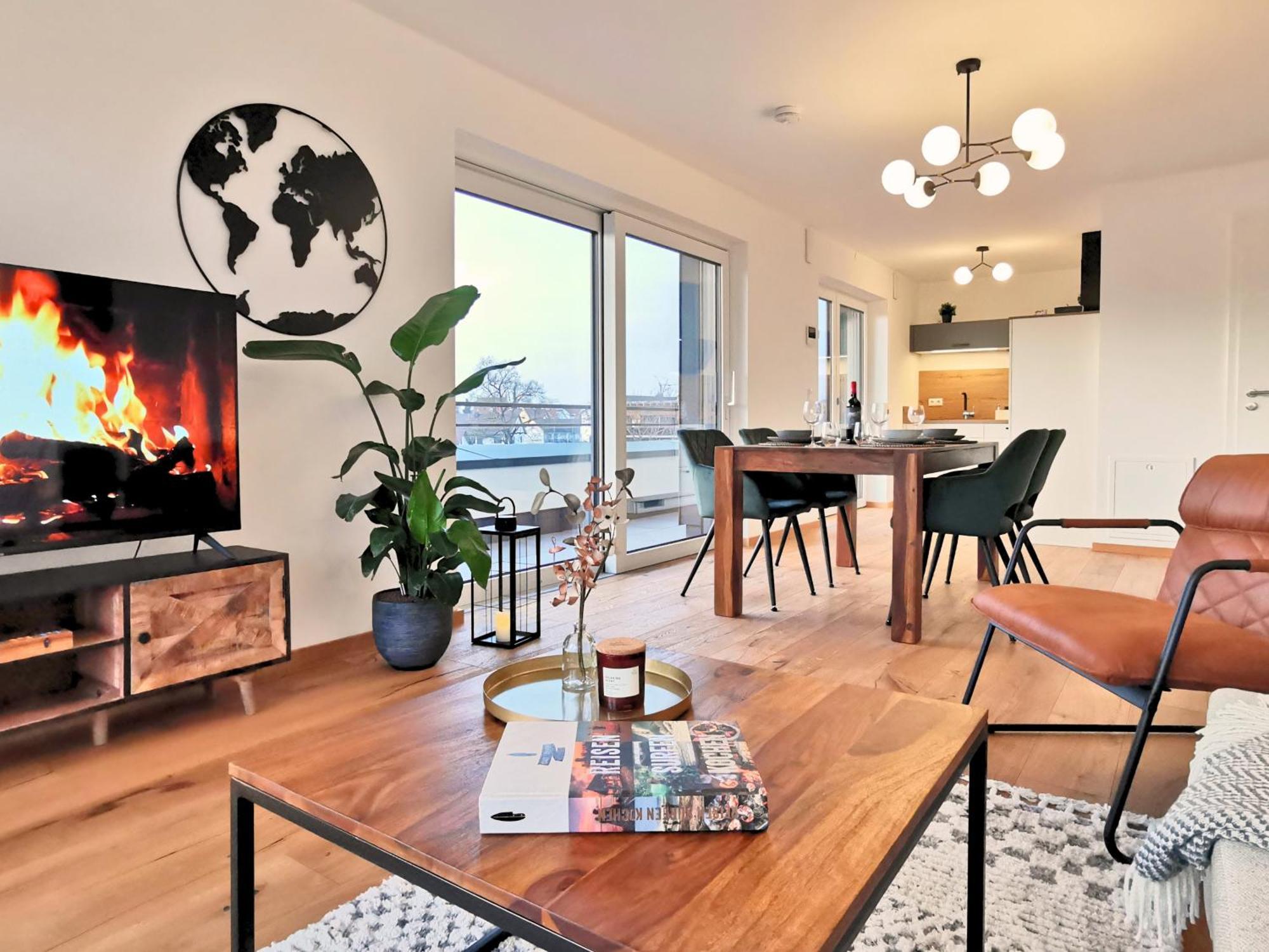 Fynbos Penthouse Deluxe, Balkon, Parkplatz Leilighet Straubing Eksteriør bilde