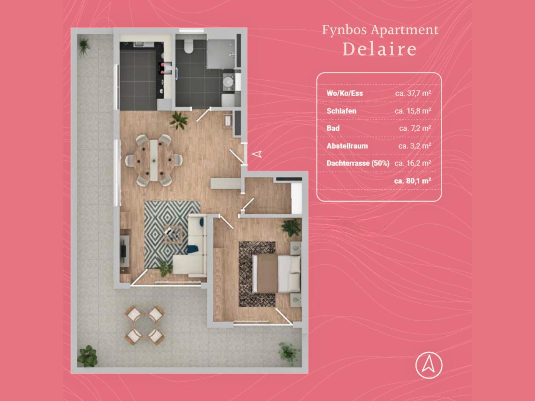 Fynbos Penthouse Deluxe, Balkon, Parkplatz Leilighet Straubing Eksteriør bilde